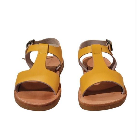 Freshly Picked Other - Freshly Picked Girls Yellow Leather Malibu Sandals Size 11 EUC‎